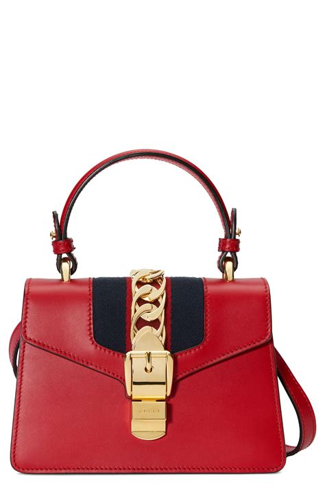 gucci small sylvie|Gucci mini sylvie top handle bag.